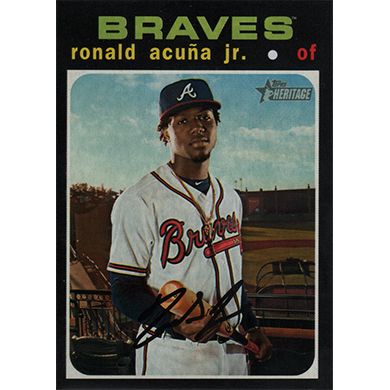 2020 Topps Heritage #464 Ronald Acuna Jr. SP