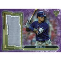 2020 Topps Triple Threads Single Jumbo Relics Amethyst #SJR-JB Javier Baez Jersey