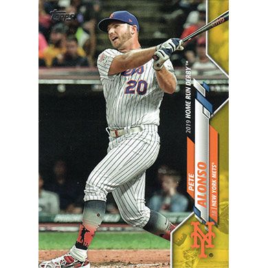 2020 Topps Update Walgreens Yellow #U-148 Pete Alonso Home Run Derby 