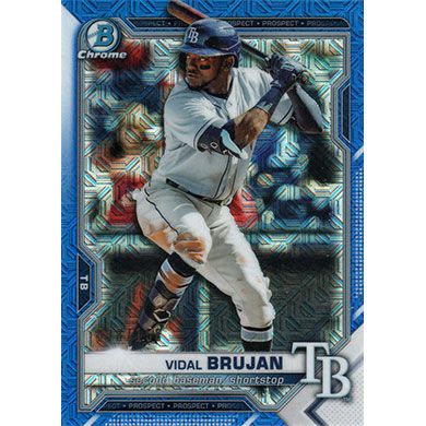 2021 Bowman Chrome Mega Box Prospects Blue Refractor #BCP-19 Vidal Brujan