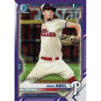 2021 Bowman Chrome Mega Box Prospects Purple Refractor #BCP-42 Mick Abel