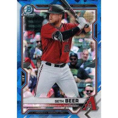 2021 Bowman Chrome Sapphire Prospects #BCP-60 Seth Beer