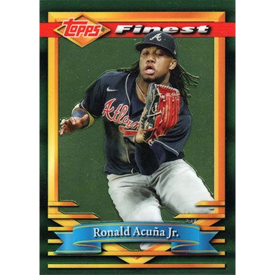 2021 Finest Flashbacks #176 Ronald Acuna Jr.