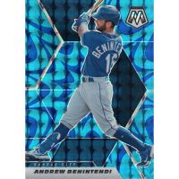 2021 Panini Mosaic Reactive Blue Mosaic #7 Andrew Benintendi