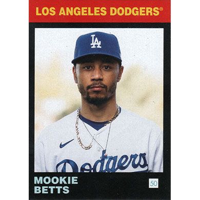 2021 Topps 582 Montgomery Club Lost Design Set 5 #15 Mookie Betts