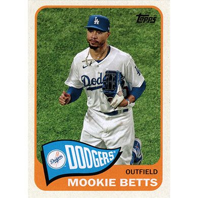 2022 Topps Commemorative Player Jersey Number Medallions Mookie Betts  Dodgers