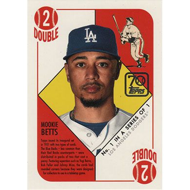 2021 Topps 70 Years of Topps Baseball #70YT-1 Mookie Betts