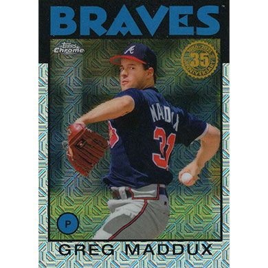 2021 Topps 86 Silver Pack Chrome #86BC-25 Greg Maddux