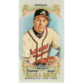 2021 Topps Allen & Ginter Chrome Mini #7 Greg Maddux