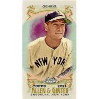 2021 Topps Allen & Ginter Chrome Mini #119 Lou Gehrig