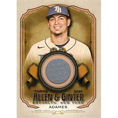 2021 Topps Allen & Ginter Relics #AGA-WA Willy Adames Jersey