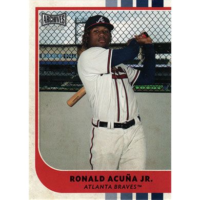 2021 Topps Archives Snapshots #4 Ronald Acuna Jr.