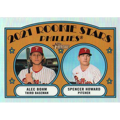 2021 Topps Heritage Chrome Refractor #11 A. Bohm/S. Howard Rookie Stars