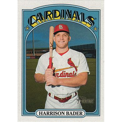 2021 Topps Heritage #408 Harrison Bader SP