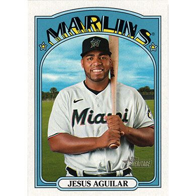 2021 Topps Heritage #482 Jesus Aguilar SP