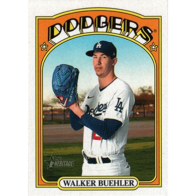 2021 Topps Heritage #712 Walker Buehler SP