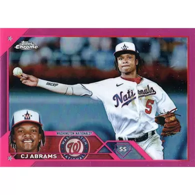  CJ ABRAMS 2023 Topps Chrome Refractor #185 NM+-MT+ MLB