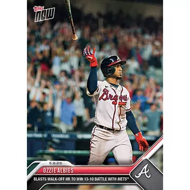 Ozzie Albies - 2023 MLB TOPPS NOW® Card 102 - PR: 575