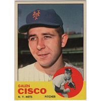 1963 Topps #93 Galen Cisco