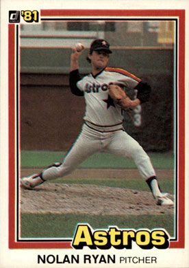 1981 Donruss #260 Nolan Ryan 