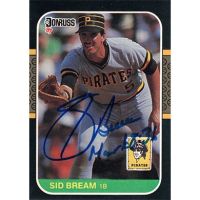 1987 Donruss #79 Sid Bream Autographed