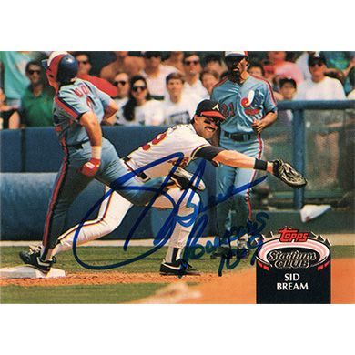 1992 Stadium Club #478 Sid Bream Autographed