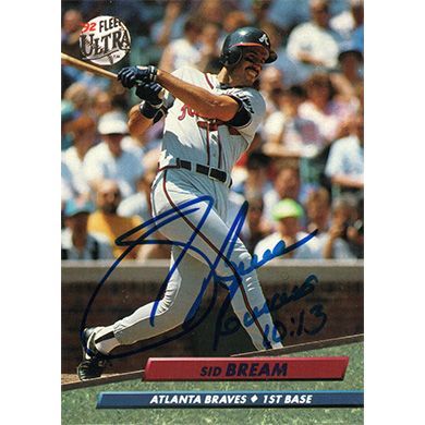 1992 Ultra #160 Sid Bream Autographed