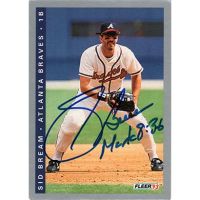 1993 Fleer #2 Sid Bream Autographed