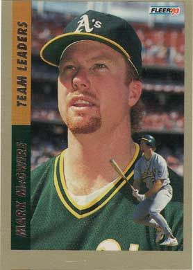 1993 Fleer Team Leaders #10 Mark McGwire 