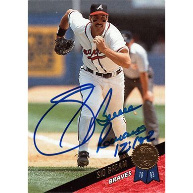 1993 Leaf #178 Sid Bream Autographed