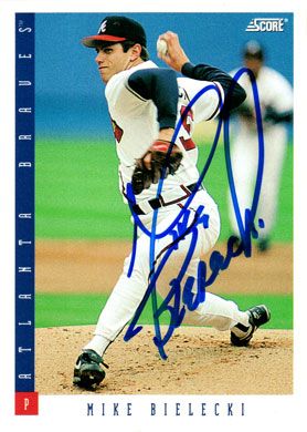 1993 Score #457 Mike Bielecki Autographed