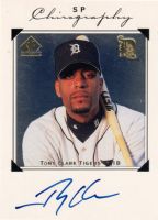 1998 SP Authentic Chirography #TC Tony Clark Autographed