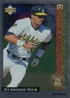 1998 Upper Deck 10th Anniversary Preview #47 Jose Canseco