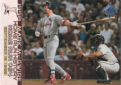 1999 Private Stock Home Run History #7 Mark McGwire 64 