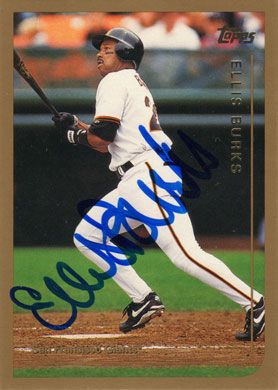 1999 Topps #251 Ellis Burks Autographed