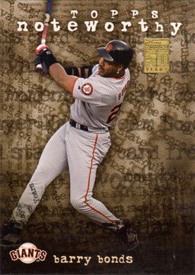 2001 Topps Noteworthy #TN7 Barry Bonds