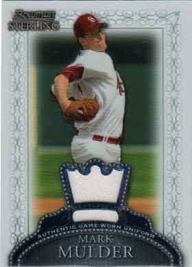 2005 Bowman Sterling #BS-MM Mark Mulder Jersey