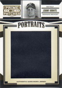 2005 Prime Patches Portraits Jumbo Swatch #P-52 Jeromy Burnitz Jersey Relic 