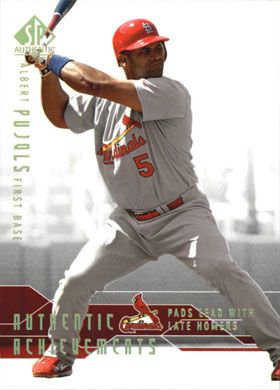 2008 SP Authentic Authentic Achievements #AA-38 Albert Pujols