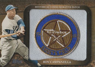 2009 Topps Legends Commemorative Patch #LPR-10 Roy Campanella 1949 All-Star Game 