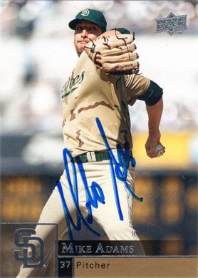 2009 Upper Deck #837 Mike Adams Autographed