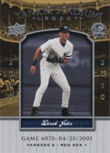 2008 Upper Deck Yankee Stadium Legacy Collection #6070 Derek Jeter 