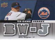 2009 Upper Deck UD Game Jersey #GJ-BW Billy Wagner Jersey 