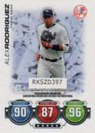 2010 Topps Attax Code Cards #21 Alex Rodriguez 