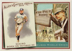 2010 Topps Allen & Ginter This Day in History #TDH37 Ichiro 