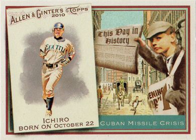 2010 Topps Allen & Ginter This Day in History #TDH37 Ichiro 