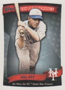 2010 Topps Peak Performance #PP-11 Mel Ott 
