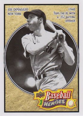 2010 Upper Deck Baseball Heroes #BH-3 Joe DiMaggio 