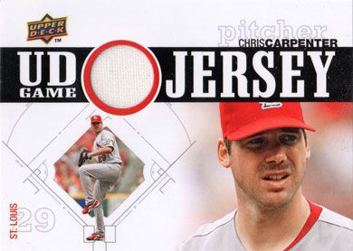 2010 Upper Deck UD Game Jersey #UDGJ-CC Chris Carpenter Jersey