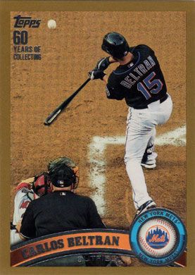 2011 Topps Gold #515 Carlos Beltran 